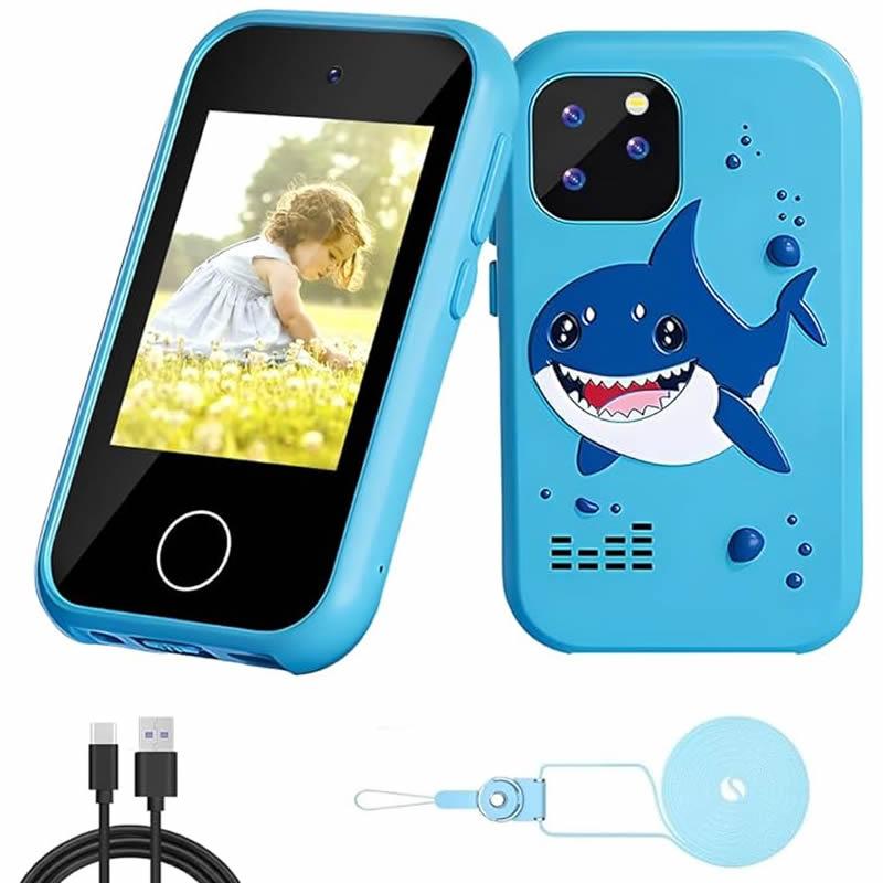 Kids Education Mobile - Digitalkamera Kinder-Smartphone MP3-Player Kamera-Spielzeug Touchscreen Einhorn