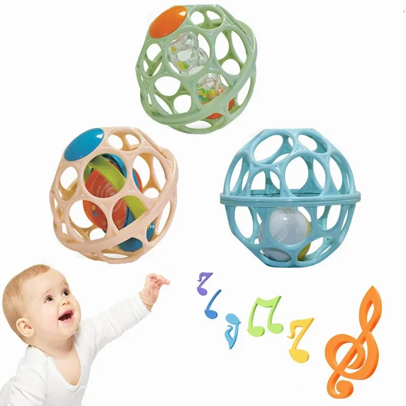 Kids Education Mobile - Baby-Handrassel, weiche Ballspielzeuge, Greifspielzeug für Neugeborene,