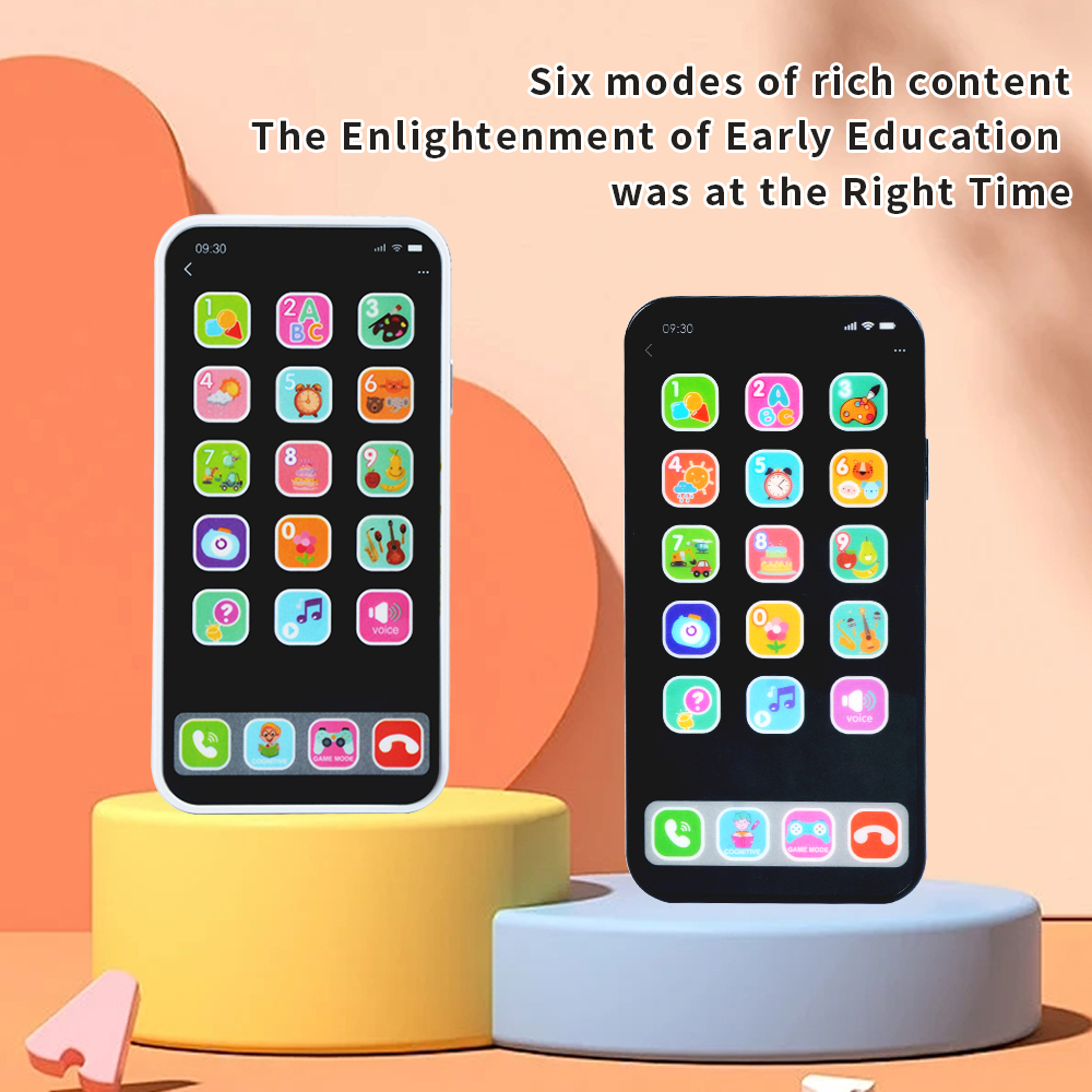 Kids Educational Songs - Kinder-Simulations-Touchscreen-Telefon-Spielzeug, Multi-Modus, Musikalische Frühpädagogik, Rollenspiel-Telefonmodell, Lernspielzeug