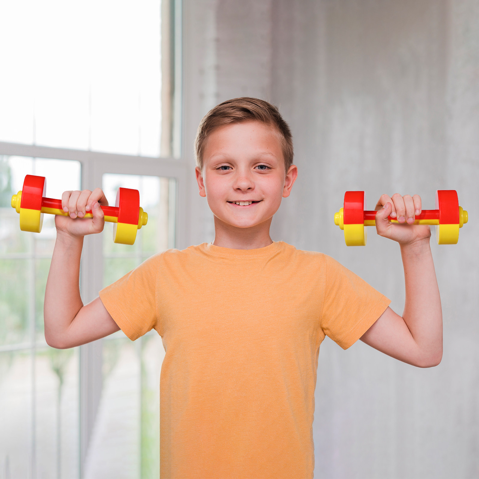Kids Early Education - 1 Paar Kinder-Hanteln aus Kunststoff, Fitness-Hanteln