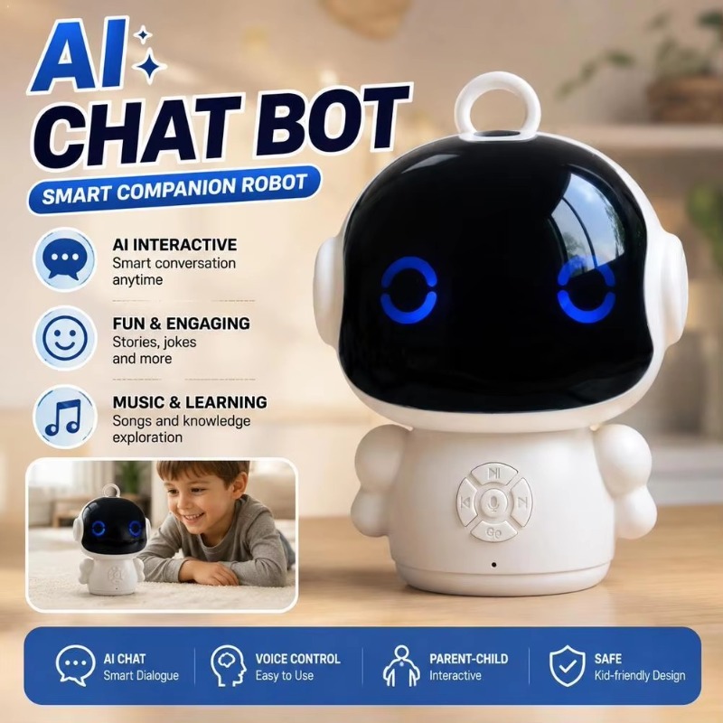 Japanese Kids Education - Intelligenter KI-Roboter-Spielzeug mit WLAN, Interaktive Lernmaschine