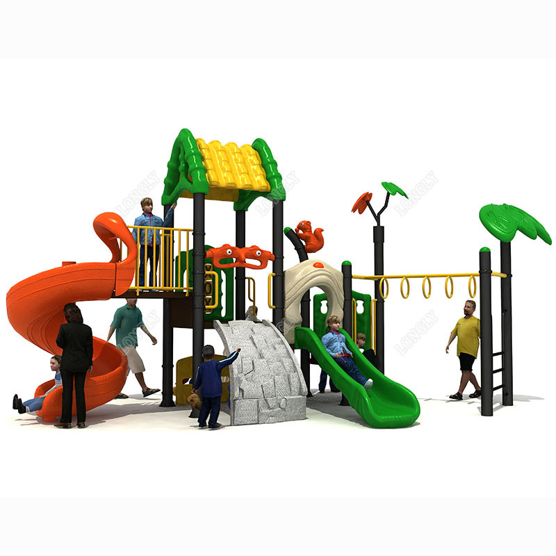 Kids Education Park - Neueste Outdoor-Spielplatzrutsche aus Kunststoff für Kinder,
