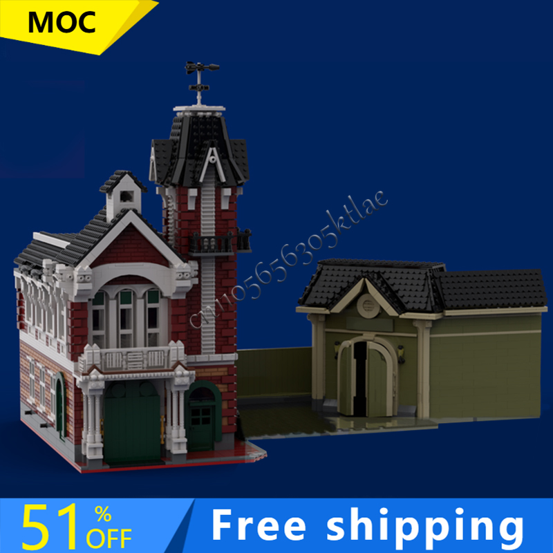 Kingdom Kids Education - 5172-teiliges MOC City Street Views Modulares