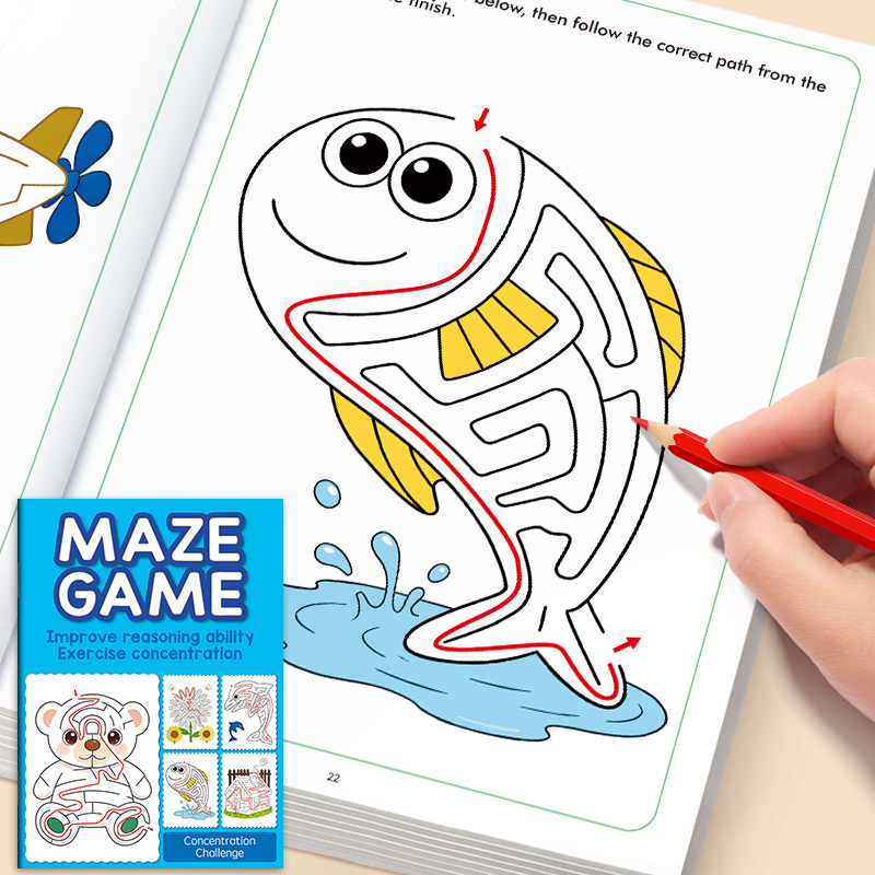 Education Kids Definition - Labyrinth-Zeichenbuch für Kinder, 32 Arten von