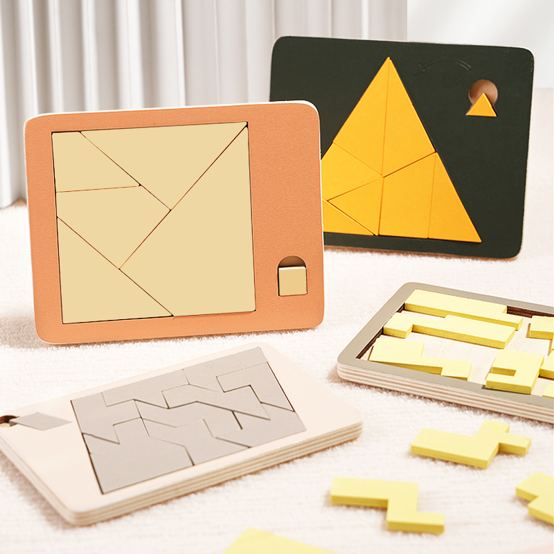 Brain Teaser Cube - Geometrische Holzpuzzles Herausforderung Impossible Brain Burning