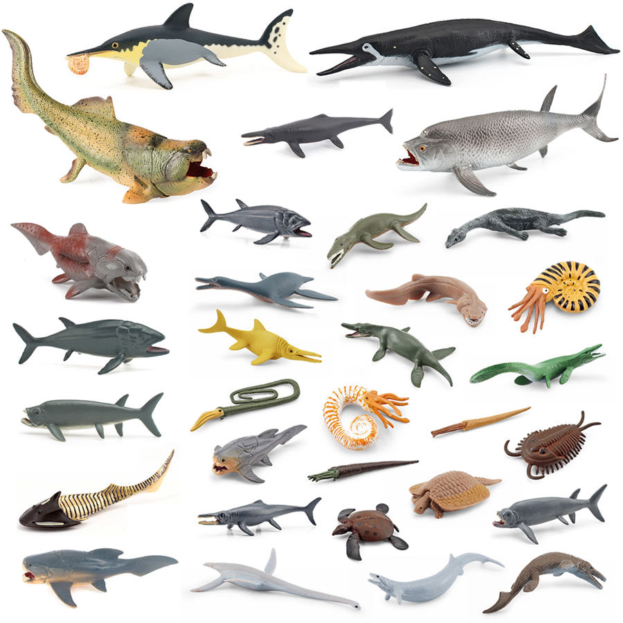 Kids No Education - Realistisches Dunkleosteus Ophthalmosaurus Xiphactinus Cephalaspis Prähistorisches