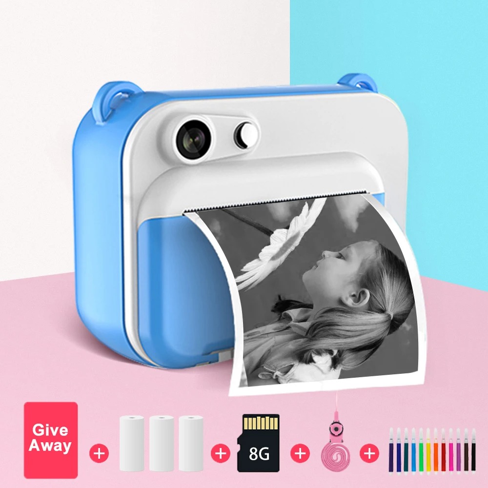 Japanese Kids Education - Kinderkamera mit Aufdruck, Kinder-Sofortdruckkamera, digitale Fotokamera,