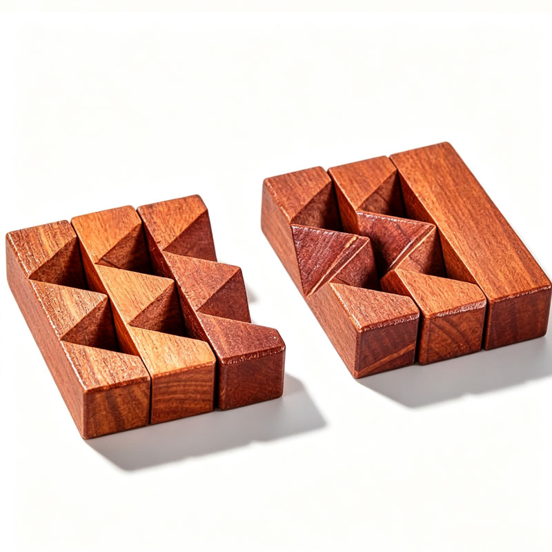 Holzknoten-Puzzle IQ-Logiktrai – Brain Teaser Cube Bewertung und Preis