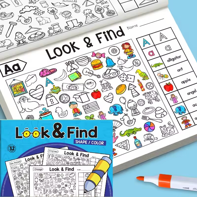 Look And Find Malbuch für Klei – Kids Early Education Bewertung und Preis
