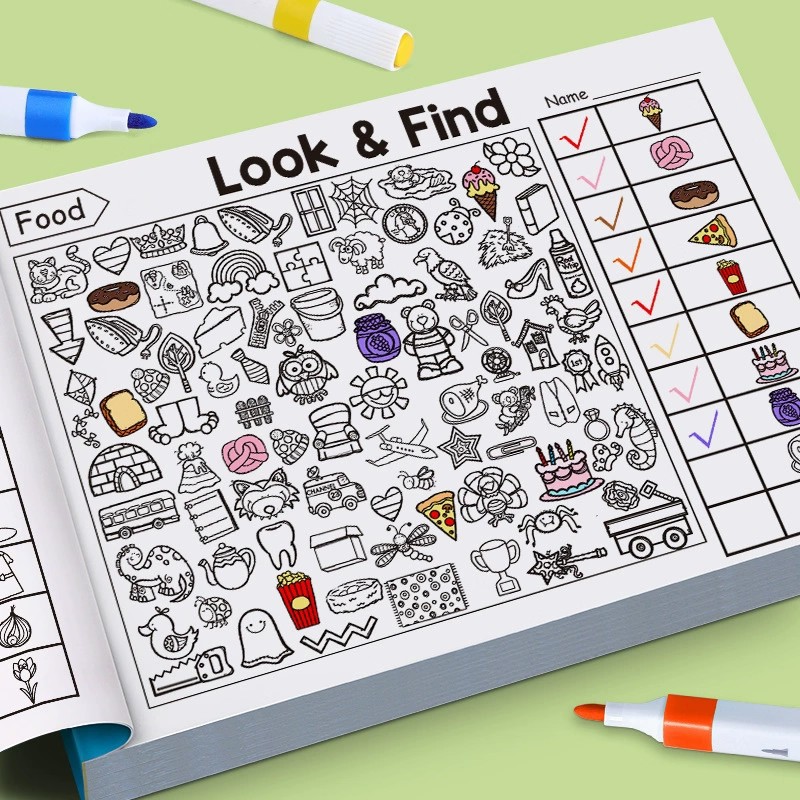 Look And Find Malbuch für Klei – Kids Early Education Bewertung und Preis