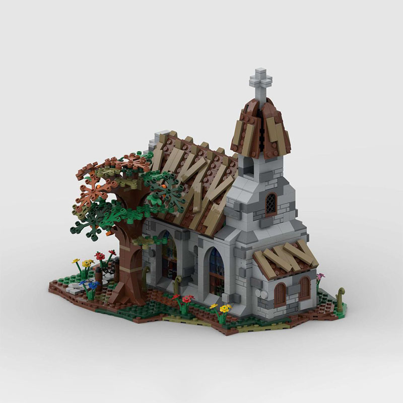 1130-teiliges MOC Dorf Kirche  – Kingdom Kids Education Bewertung und Preis