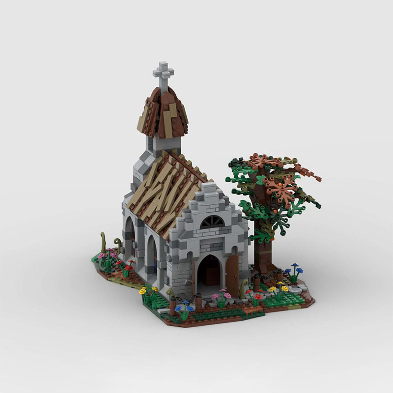 1130-teiliges MOC Dorf Kirche  – Kingdom Kids Education Bewertung und Preis
