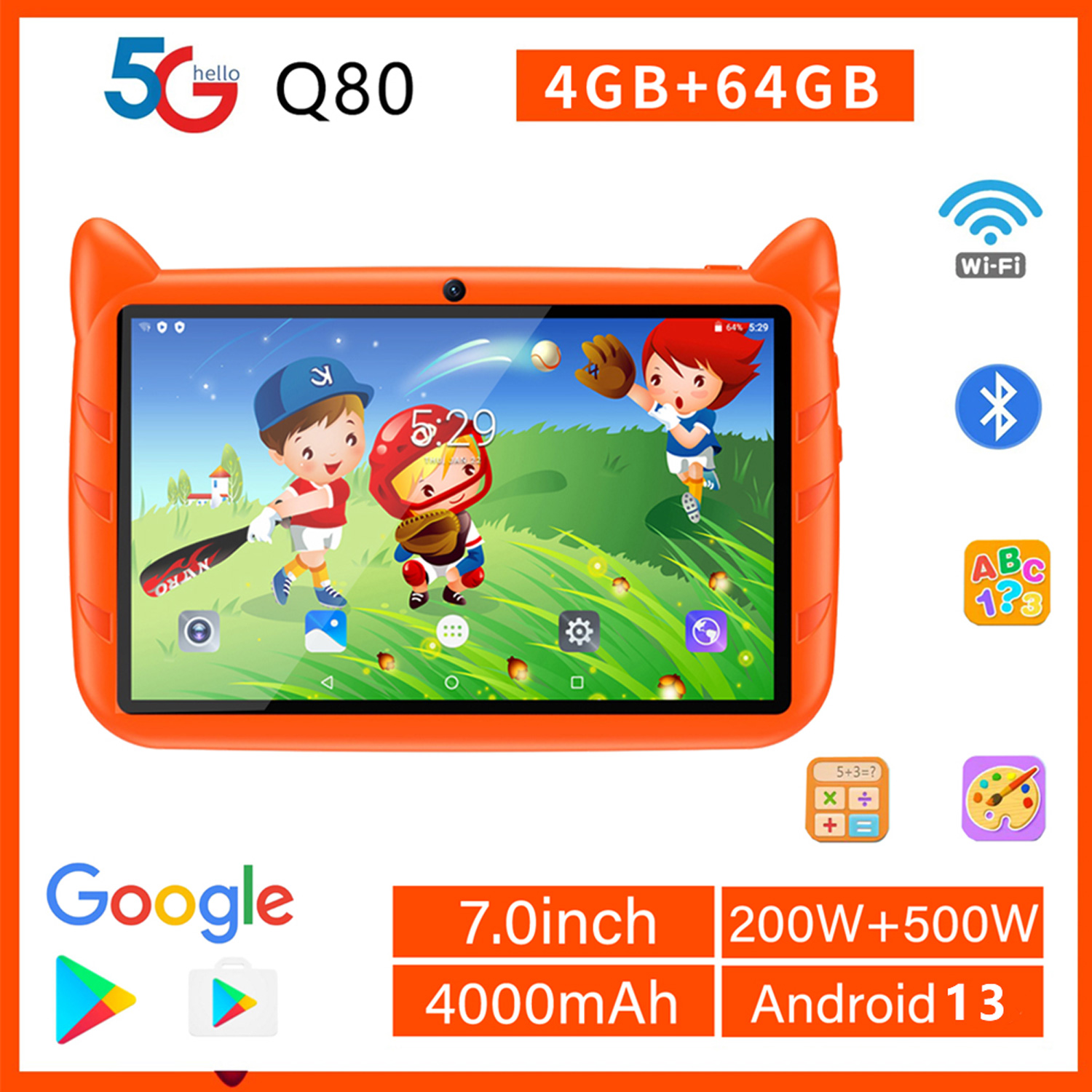 Neues 5G WiFi-Kinder-Tablet, 7 – Japanese Kids Education Bewertung und Preis