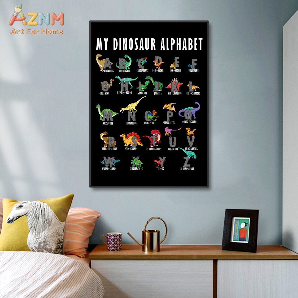 AZNM Dinosaurier-Alphabet-Lein – Kids Education Background Bewertung und Preis