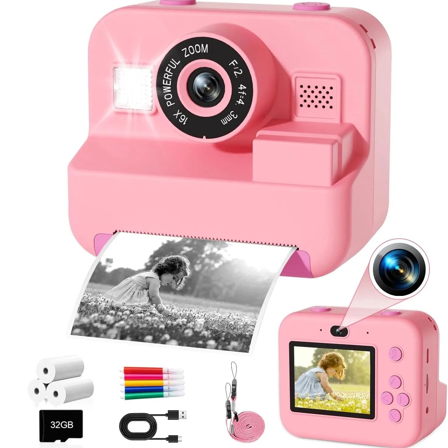 NeuInstant Druck Kamera Mit 32 – Japanese Kids Education Bewertung und Preis